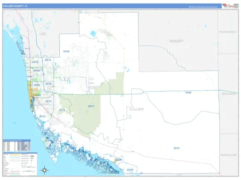 Collier County, FL map