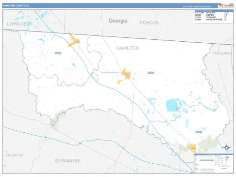 Hamilton County, FL map