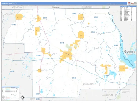 Jackson County, FL map