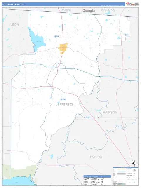 Jefferson County, FL map