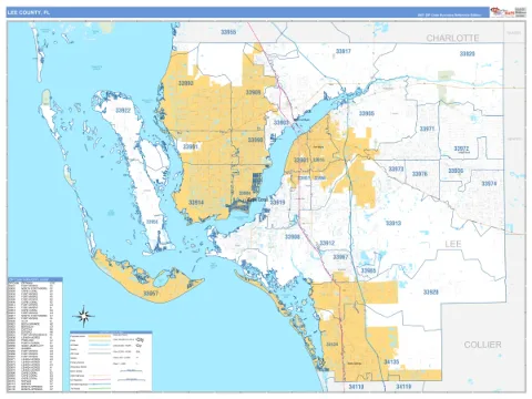 Lee County, FL map