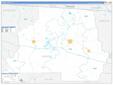 Madison County, FL map