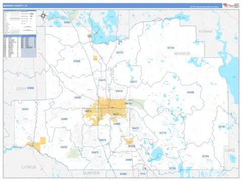 Marion County, FL map