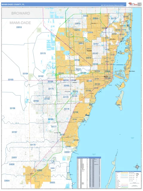 Miami-Dade County, FL map