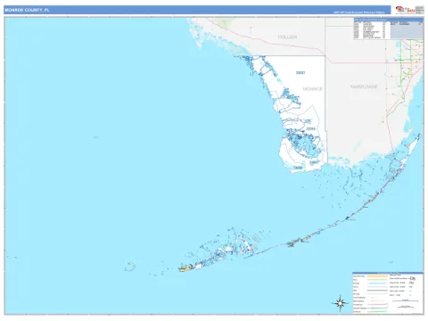 Monroe County, FL map
