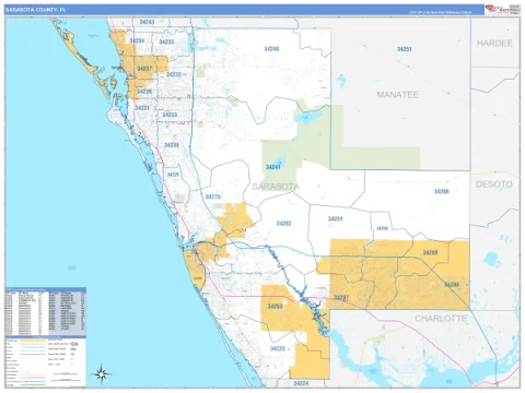 Sarasota County, FL map