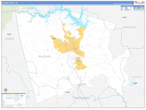Baldwin County, GA map