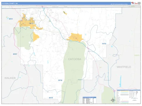 Catoosa County, GA map
