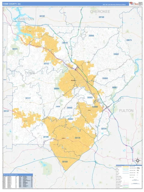 Cobb County, GA map