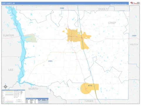 Crisp County, GA map