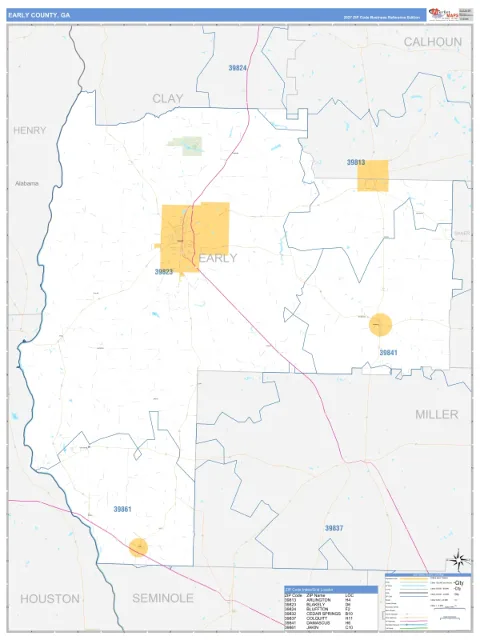 Early County, GA map