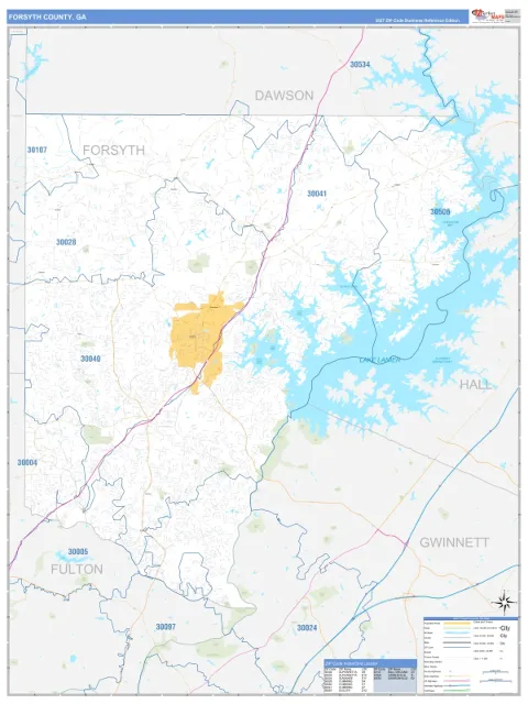 Forsyth County, GA map