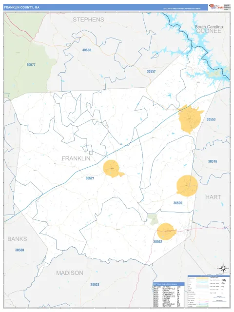 Franklin County, GA map