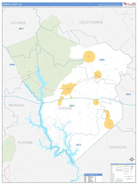 Greene County, GA map