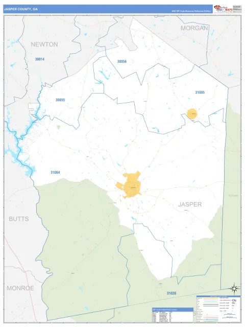 Jasper County, GA map