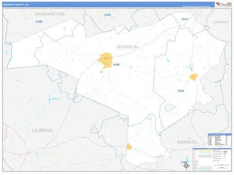 Johnson County, GA map
