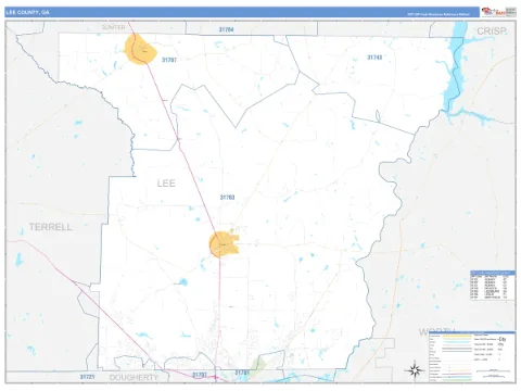Lee County, GA map