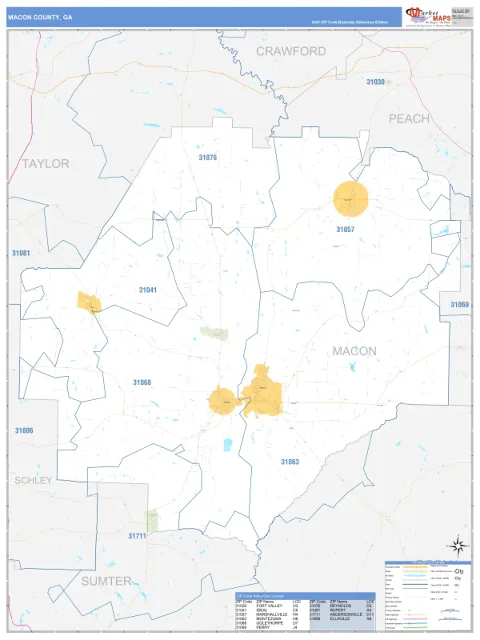Macon County, GA map