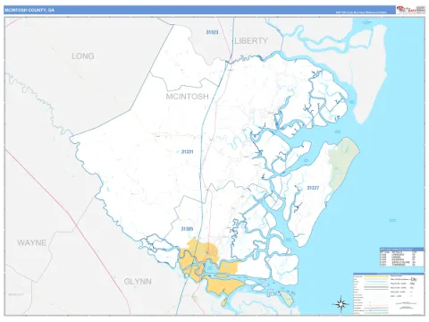 McIntosh County, GA map