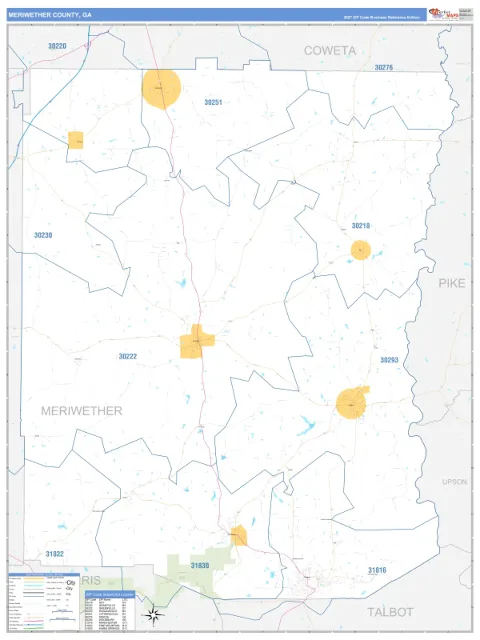 Meriwether County, GA map