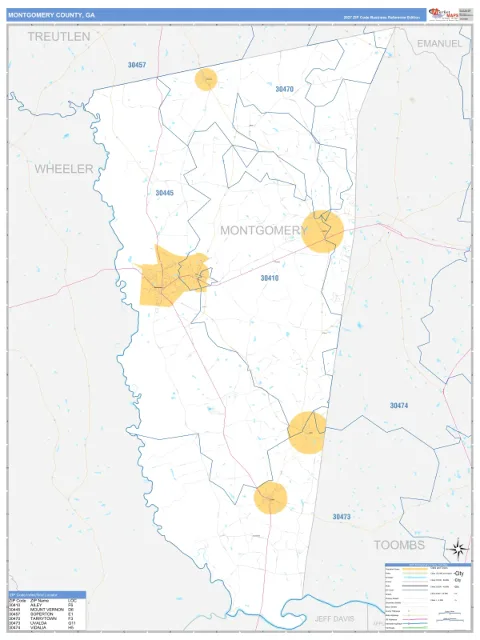 Montgomery County, GA map