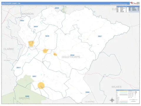 Oglethorpe County, GA map