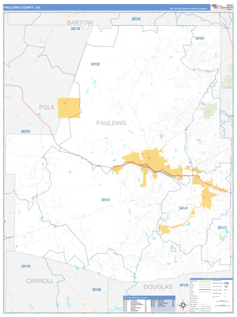 Paulding County, GA map