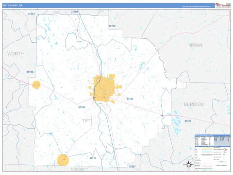 Tift County, GA map