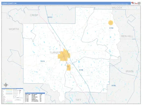 Turner County, GA map