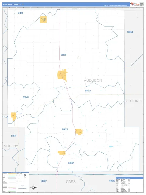 Audubon County, IA map