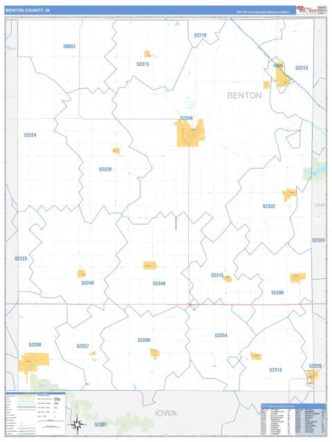Benton County, IA map
