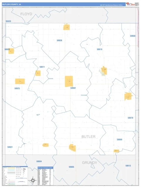 Butler County, IA map