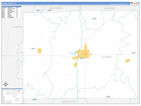 Clarke County, IA map