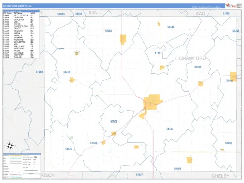 Crawford County, IA map
