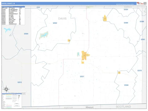 Davis County, IA map