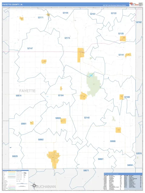 Fayette County, IA map