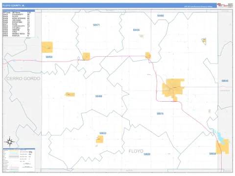 Floyd County, IA map