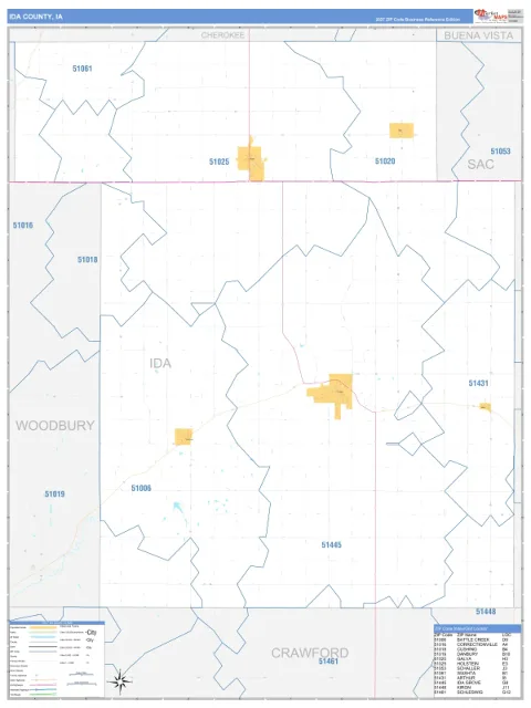 Ida County, IA map