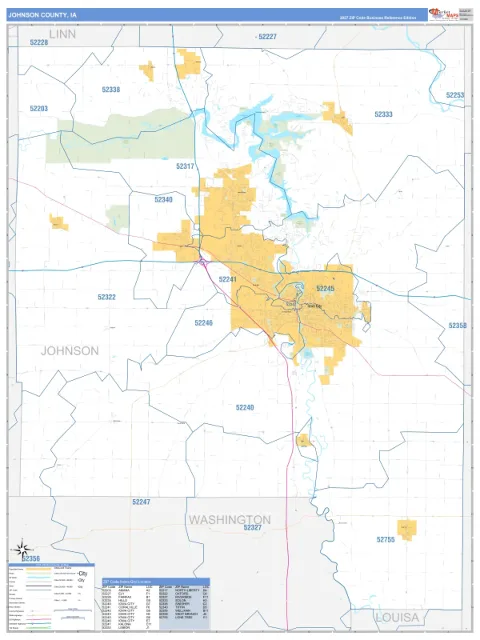 Johnson County, IA map
