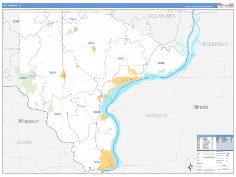 Lee County, IA map