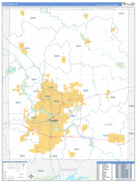 Linn County, IA map