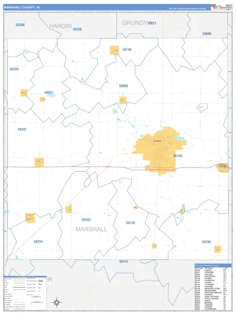 Marshall County, IA map