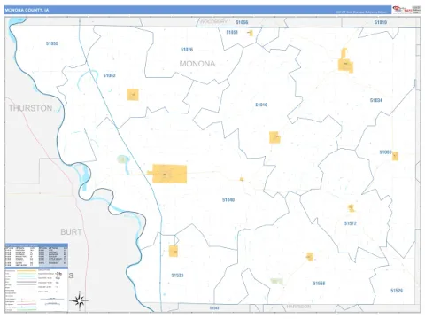 Monona County, IA map
