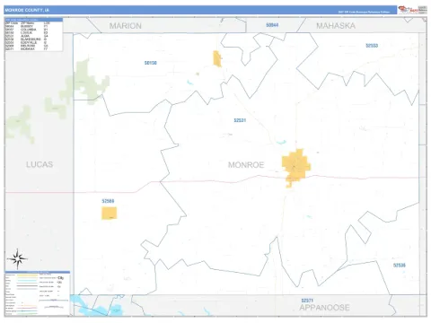 Monroe County, IA map