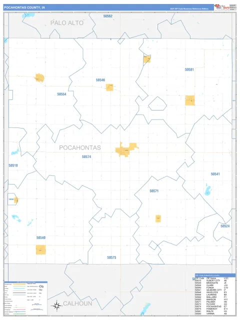 Pocahontas County, IA map