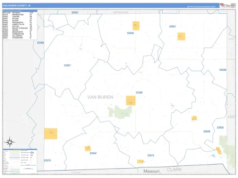 Van Buren County, IA map