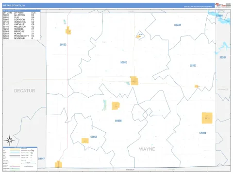 Wayne County, IA map