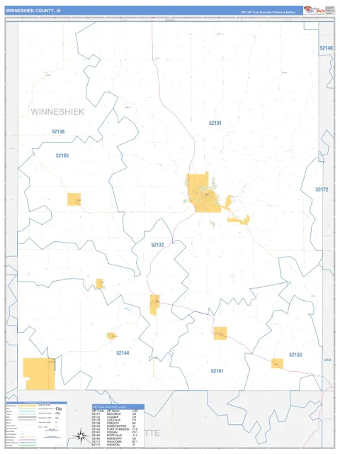 Winneshiek County, IA map