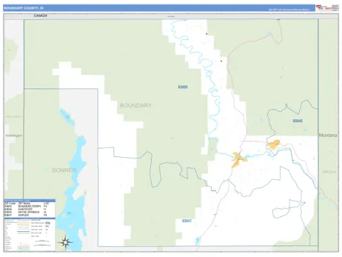 Boundary County, ID map