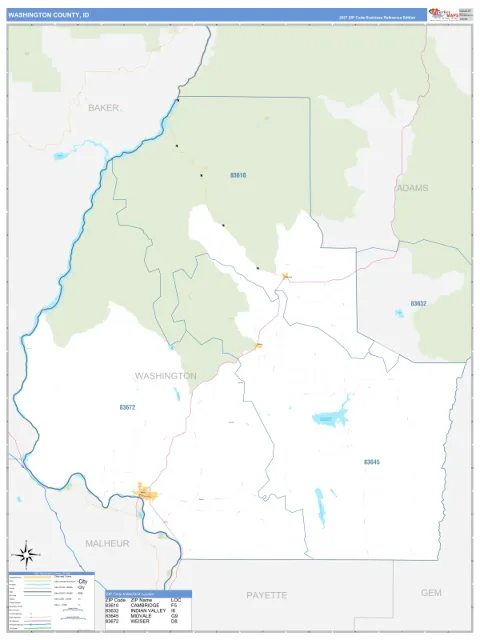 Washington County, ID map